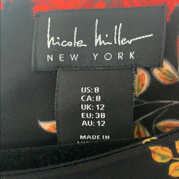 Nicole Miller Floral Mini Dress with Pockets - Picture 3 of 4